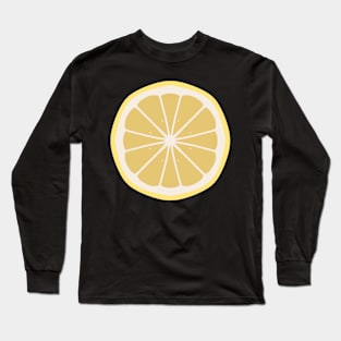 White Grapefruit slice Long Sleeve T-Shirt